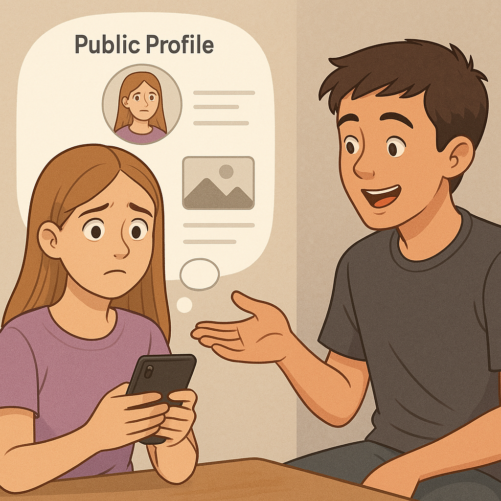 Laura y su perfil en RRSS